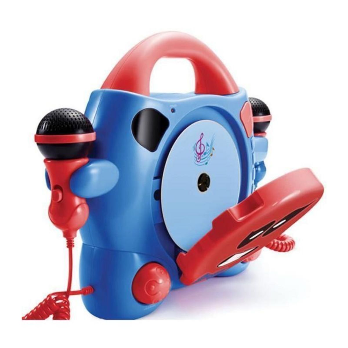 Bigben KIDS BIGBEN CD59BOYSSTICK Lecteur CD My Billy  + 2 micros - 4 pages dautocollants - Bleu et Rouge