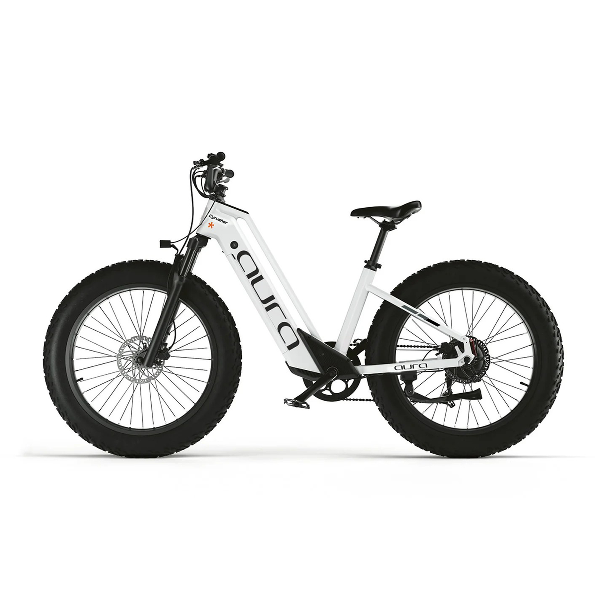Voir la diapositive 3 : CYRUSHER Vélo électrique Cyrusher Aura à gros pneus 26 pouces