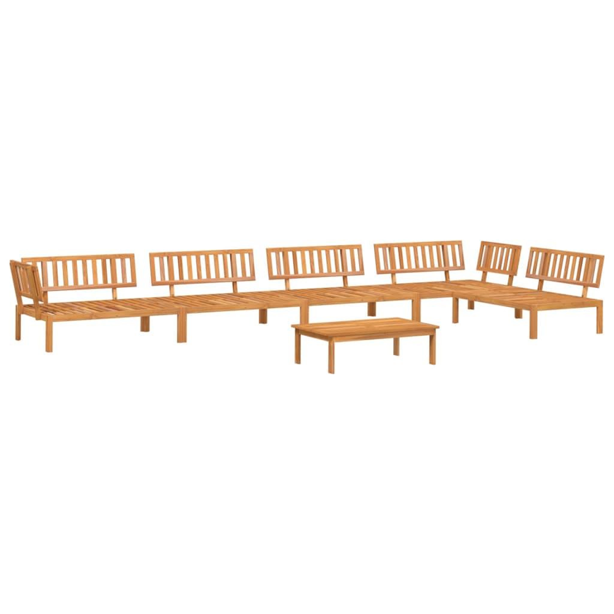 Voir la diapositive 2 : VIDAXL Salon palette de jardin 6 pcs bois d'acacia massif