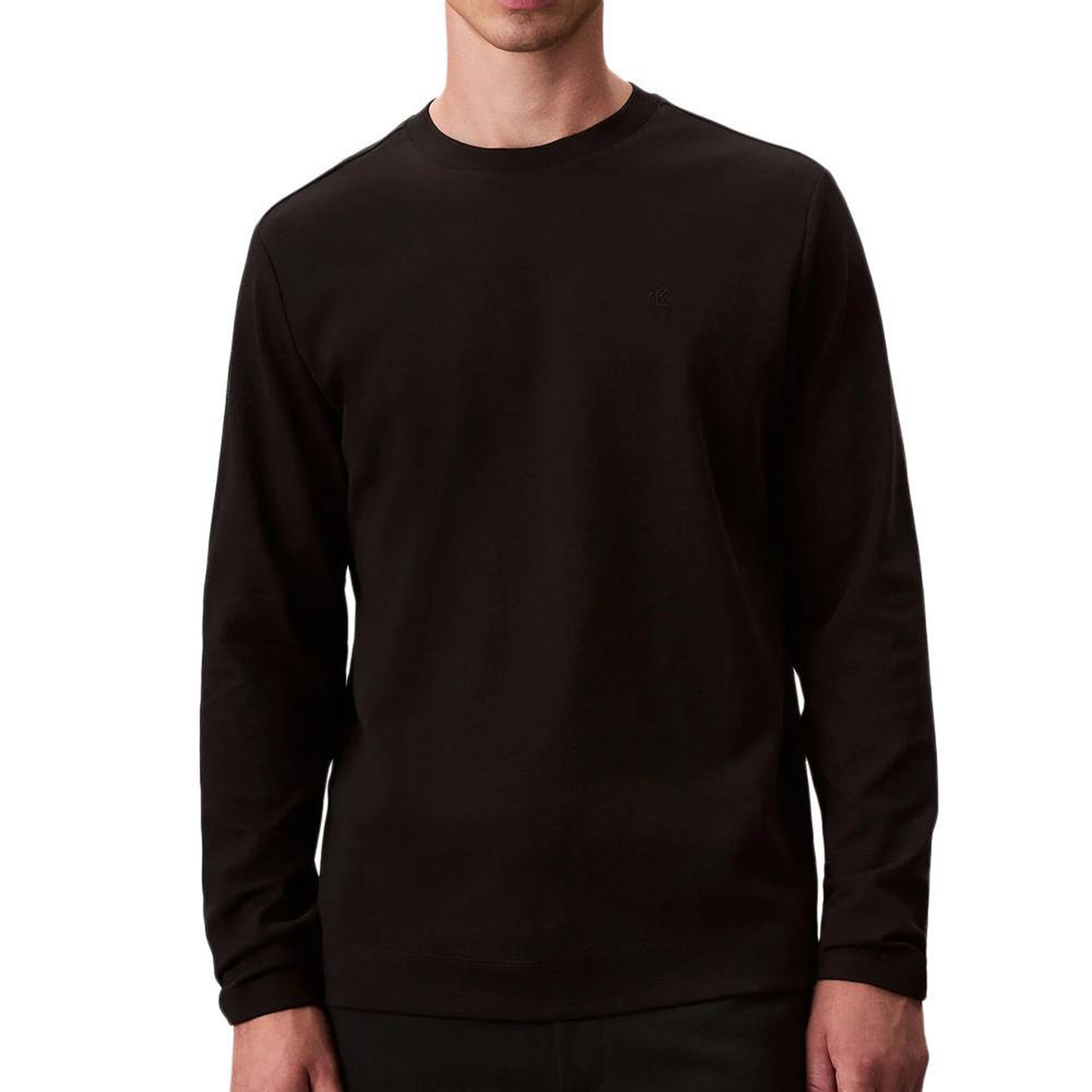 CALVIN KLEIN JEANS T-shirt Manches longues Noir Homme Calvin Klein Jeans Luxe. Coloris disponibles : Noir