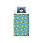 Voir la diapositive 2 : Pokemon Parure de lit réversible - POKEMON - Pikachu Laser - Microfibre - 1 housse de couette 140 x 200 cm + 1 taie 63 x 63 cm