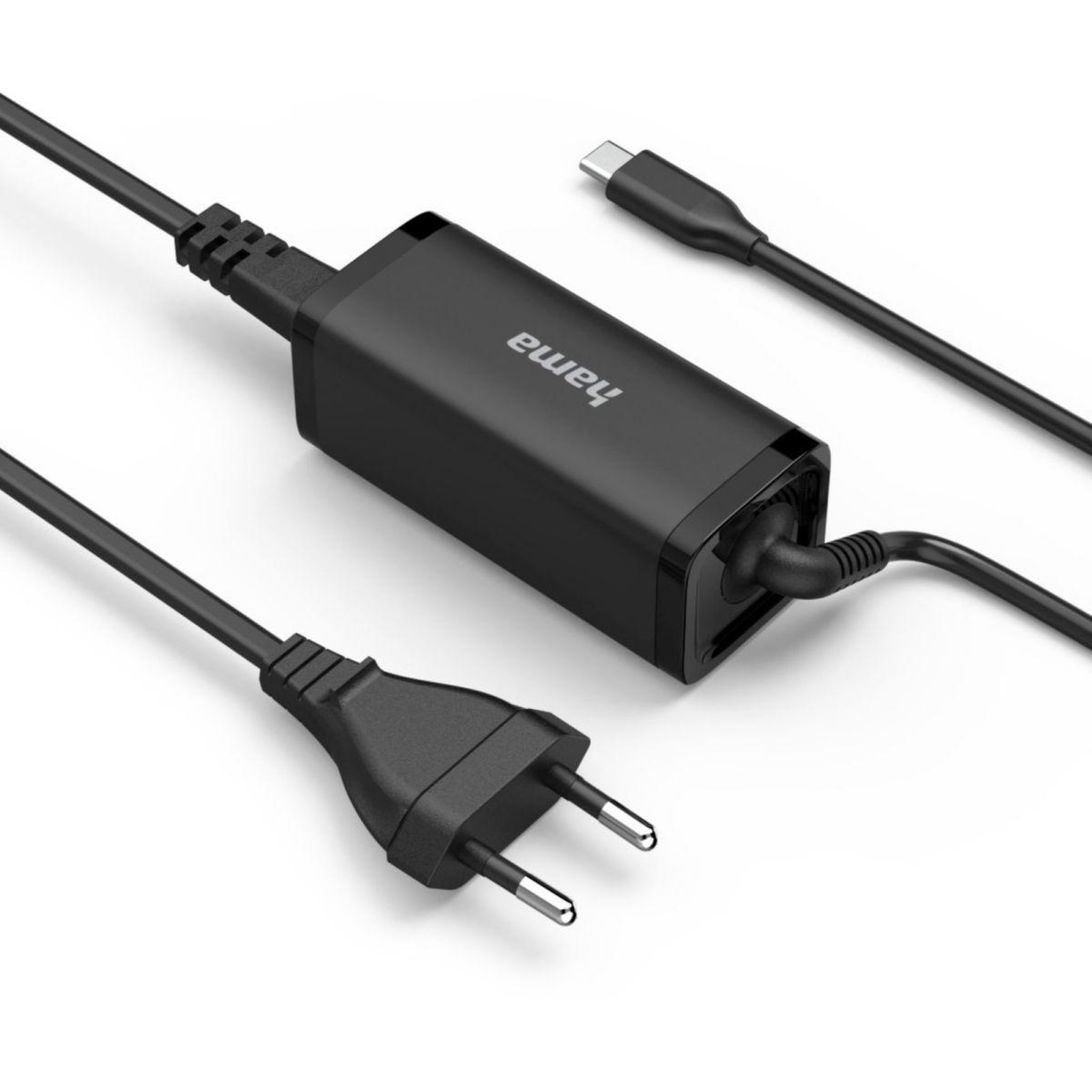 Voir la diapositive 2 : Hama Chargeur ordinateur portable usb-c 65w gan