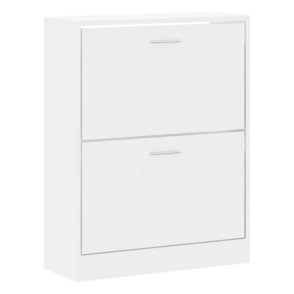 VIDAXL Armoire à chaussure Blanc brillant 63x24x81 cm Bois ingénierie