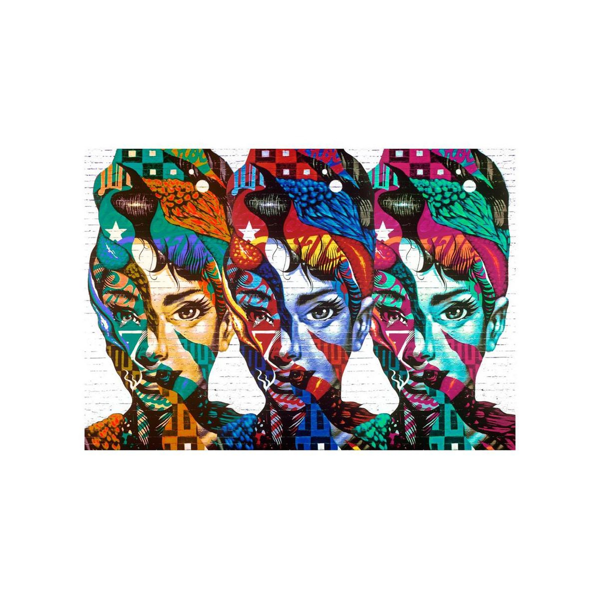 Voir la diapositive 2 : Paris Prix Papier peint  colorful faces