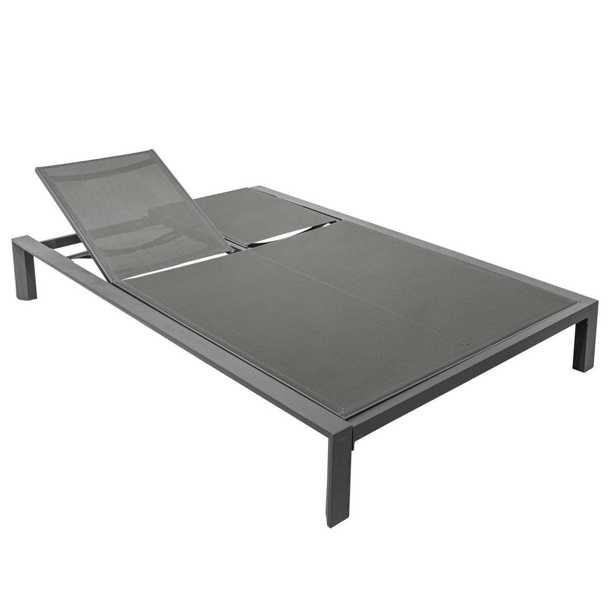 HESPERIDE Lit de piscine double Evasion en aluminium