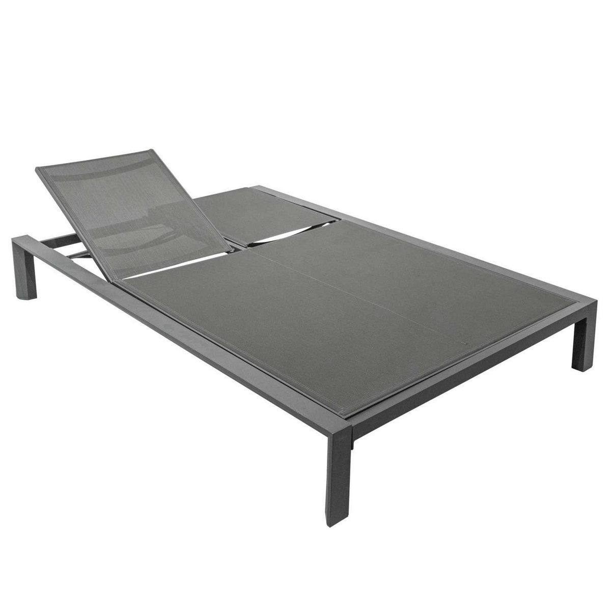 HESPERIDE Lit de piscine double Evasion en aluminium