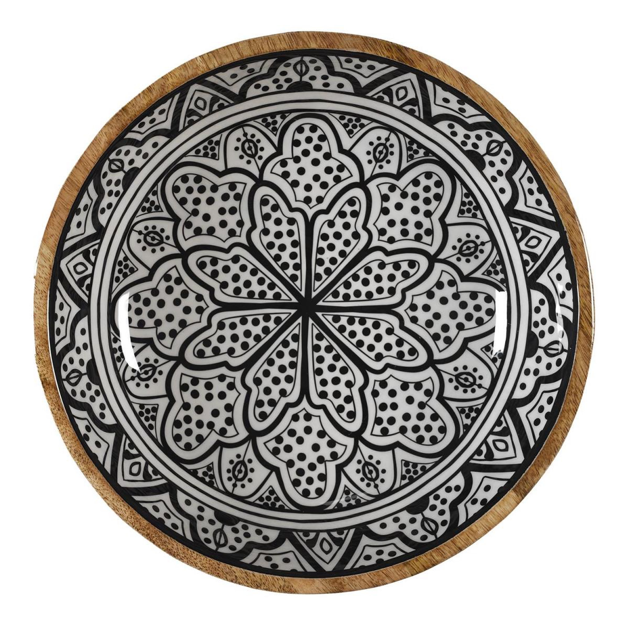 Voir la diapositive 2 : The Home Deco Factory Saladier en bois  dune  28cm noir