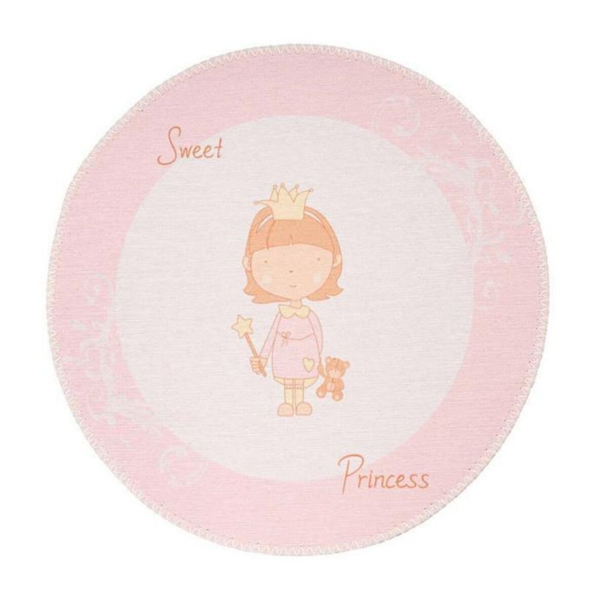 Paris Prix Tapis Rond Enfant Imprimé  Bambini VI  160cm Rose