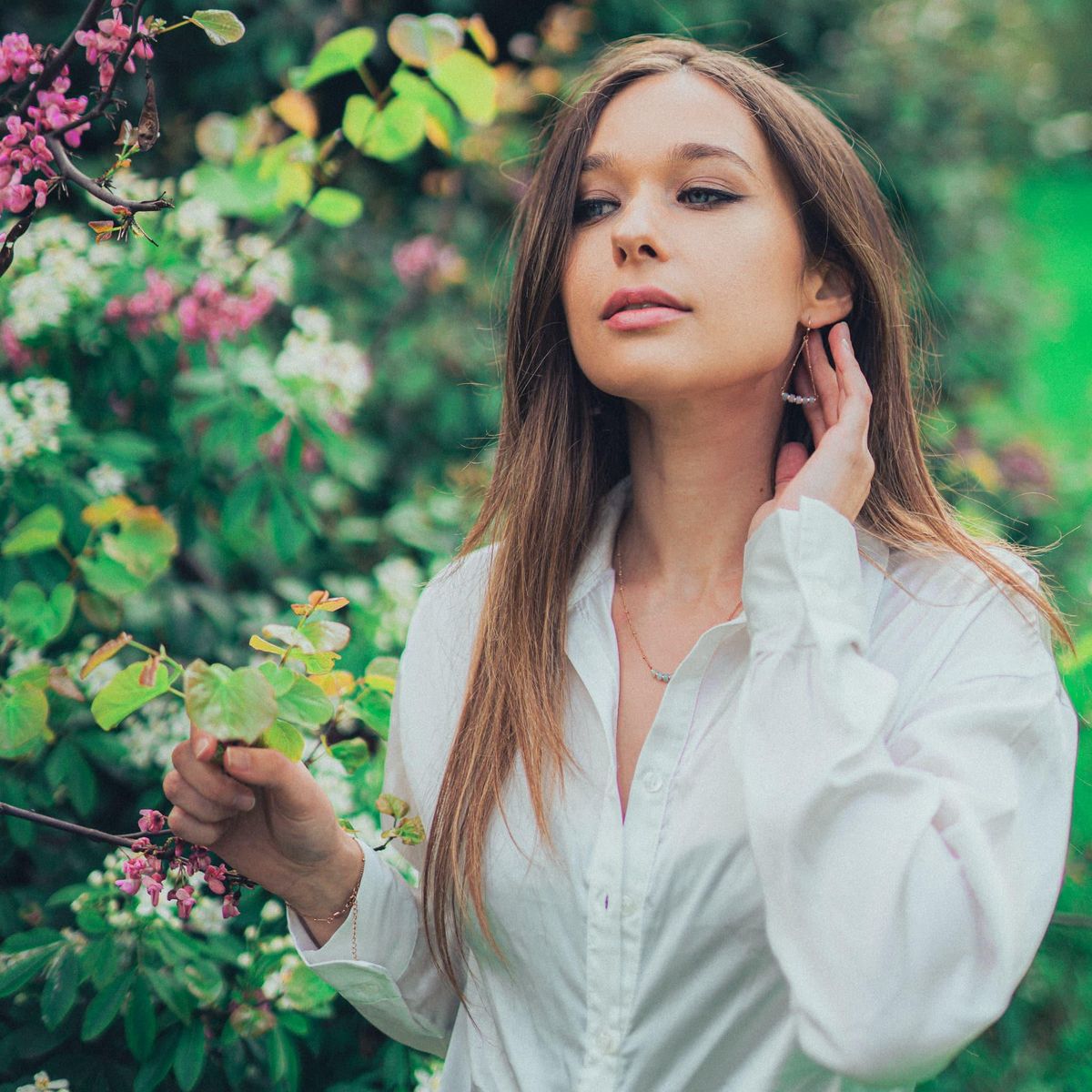 SLOYA Boucles d'oreilles Piana en pierres Amazonite