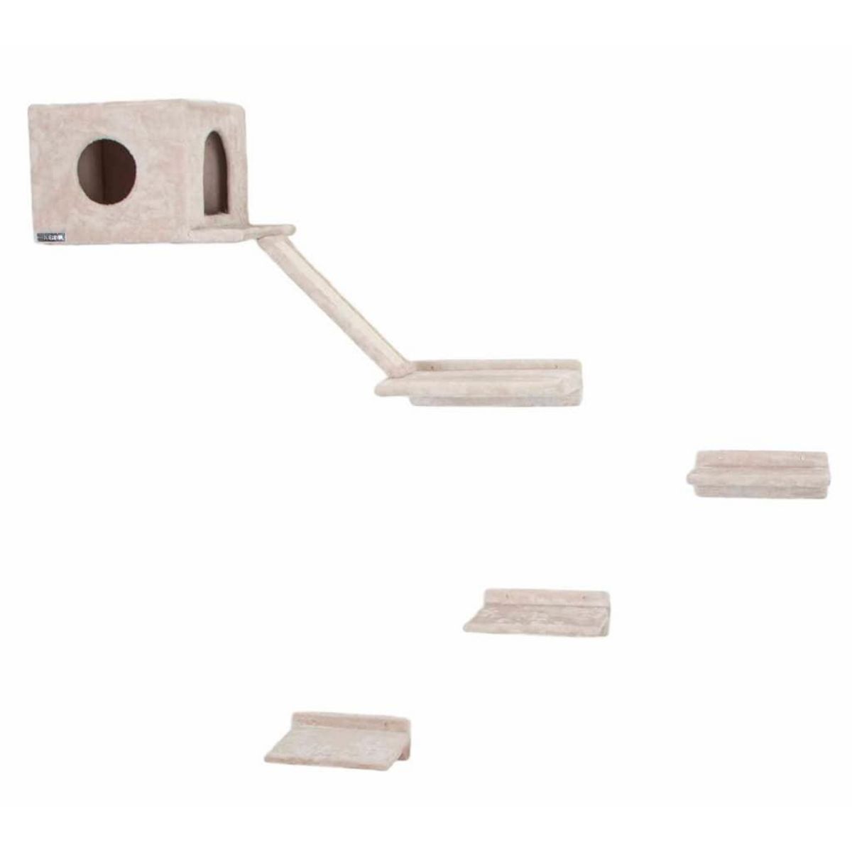 KERBL Kerbl Mur d'escalade pour chats Mont Blanc Bois Beige
