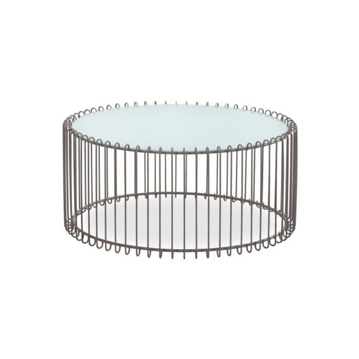 Paris Prix Lot 2 Tables Basses  Universe  85cm Blanc & Taupe