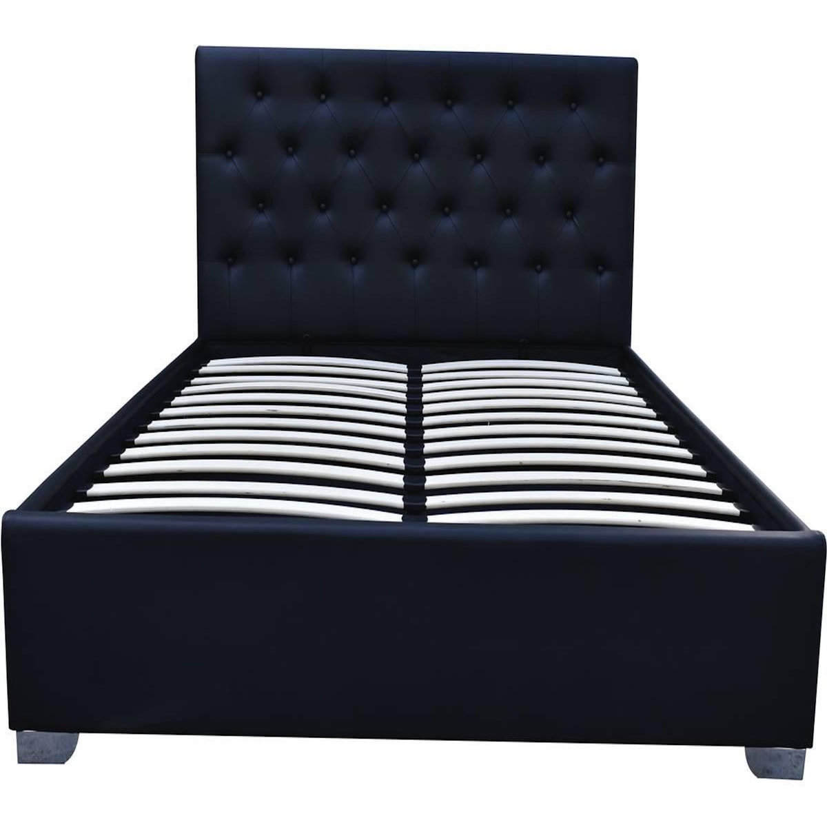 Habitat et Jardin Lit double avec coffre  Tino  - 140 × 190 cm - Noir