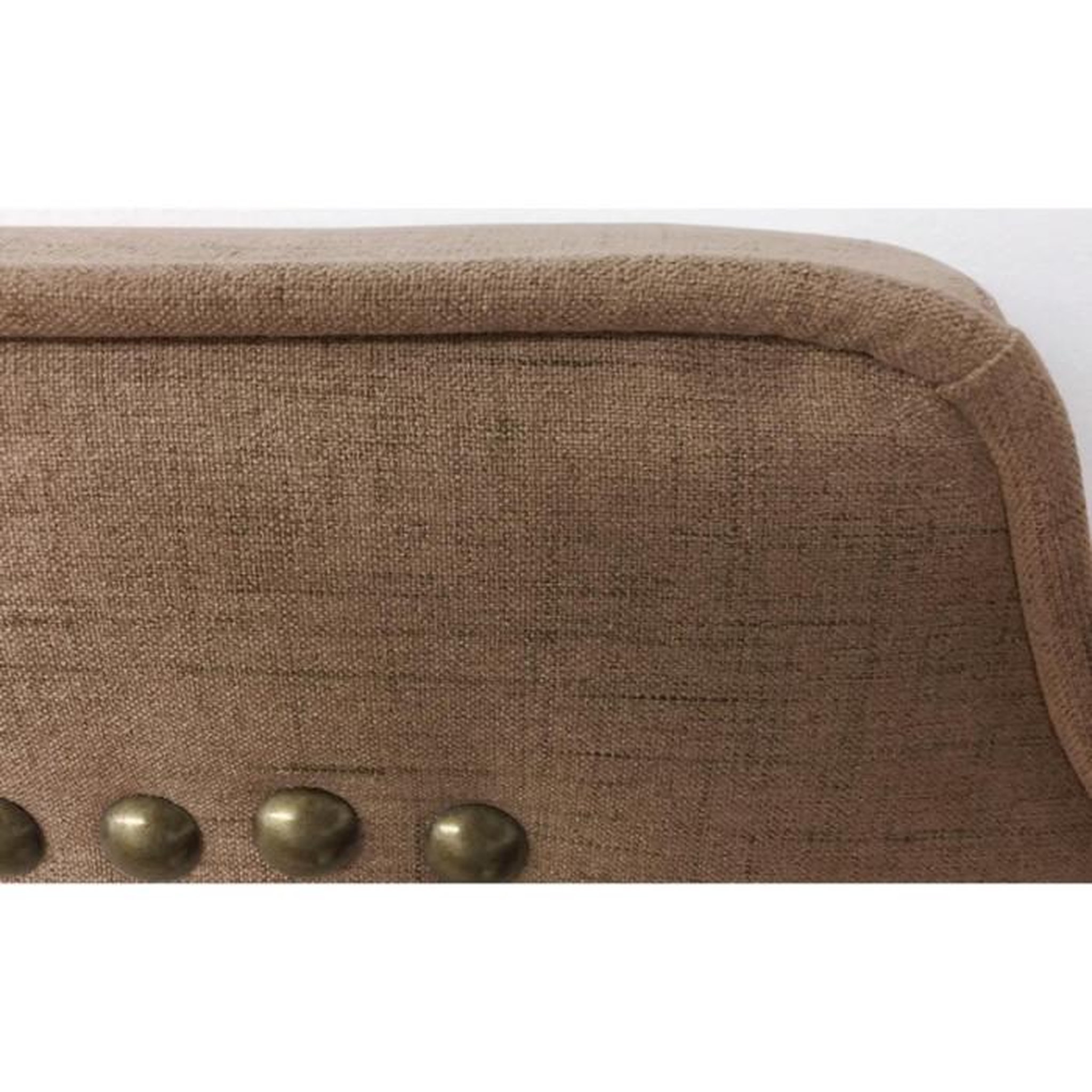 Voir la diapositive 3 : Paris Prix Tête de lit  design en tissu  selena  140cm gris chiné