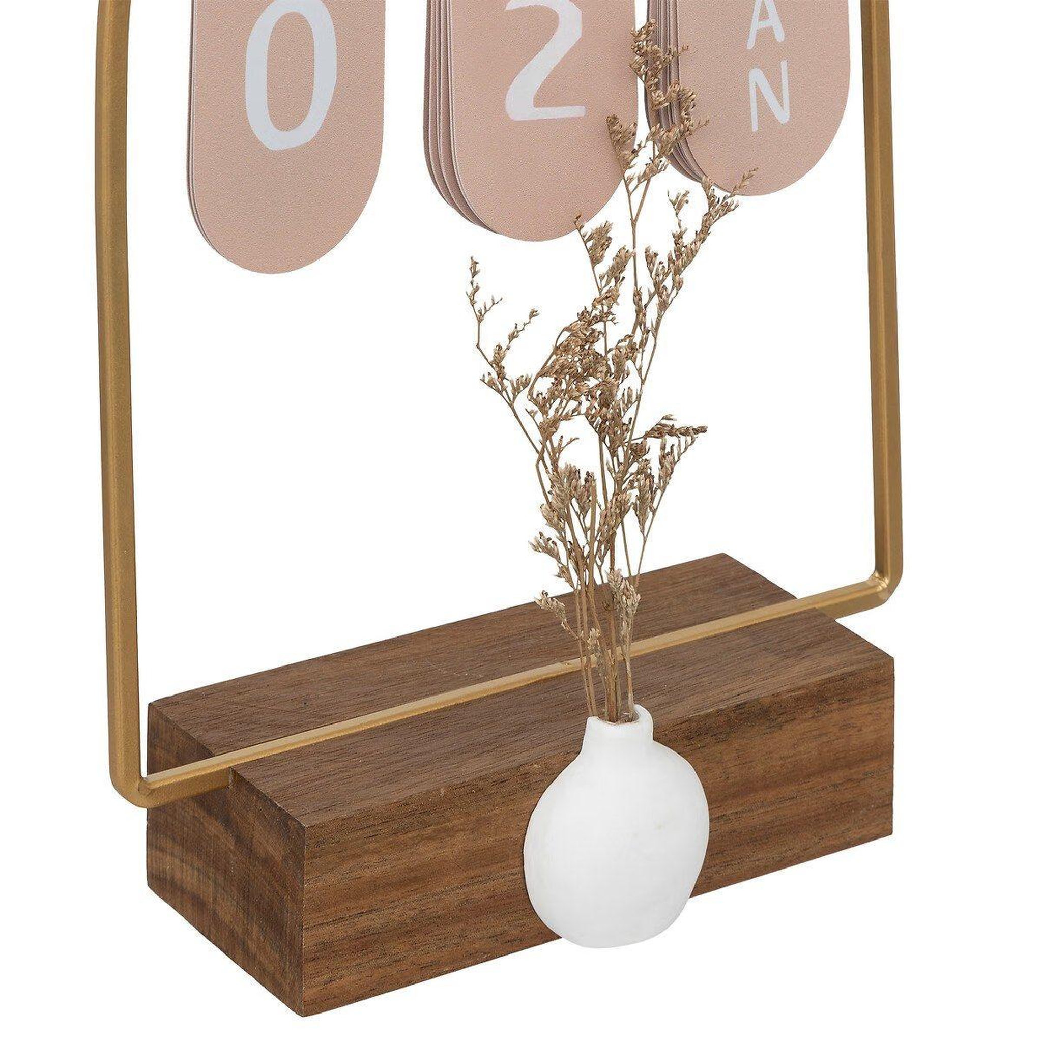 Voir la diapositive 2 : ATMOSPHERA Calendrier perpétuel déco  the floral  29cm multicolore
