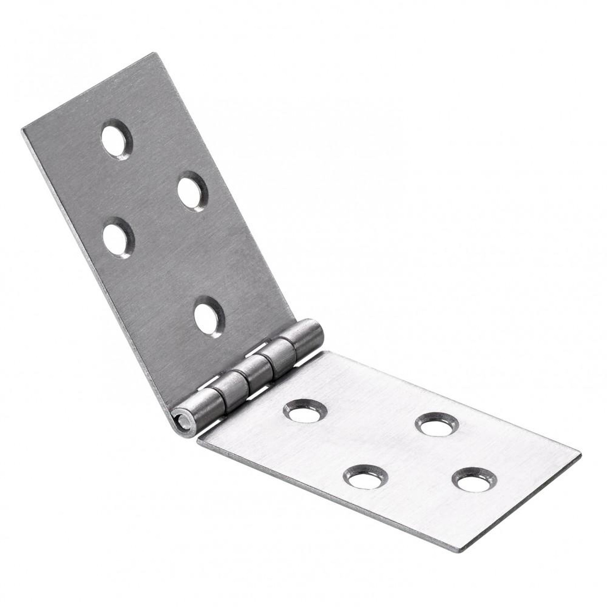 CENTRALE BRICO Charnière universelle inox pour meuble, L.40 x l.120 mm