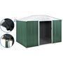 Voir la diapositive 1 : Habitat et Jardin Abri de jardin métal -  Rosas   - 7,06 m² avec gouttière - Vert