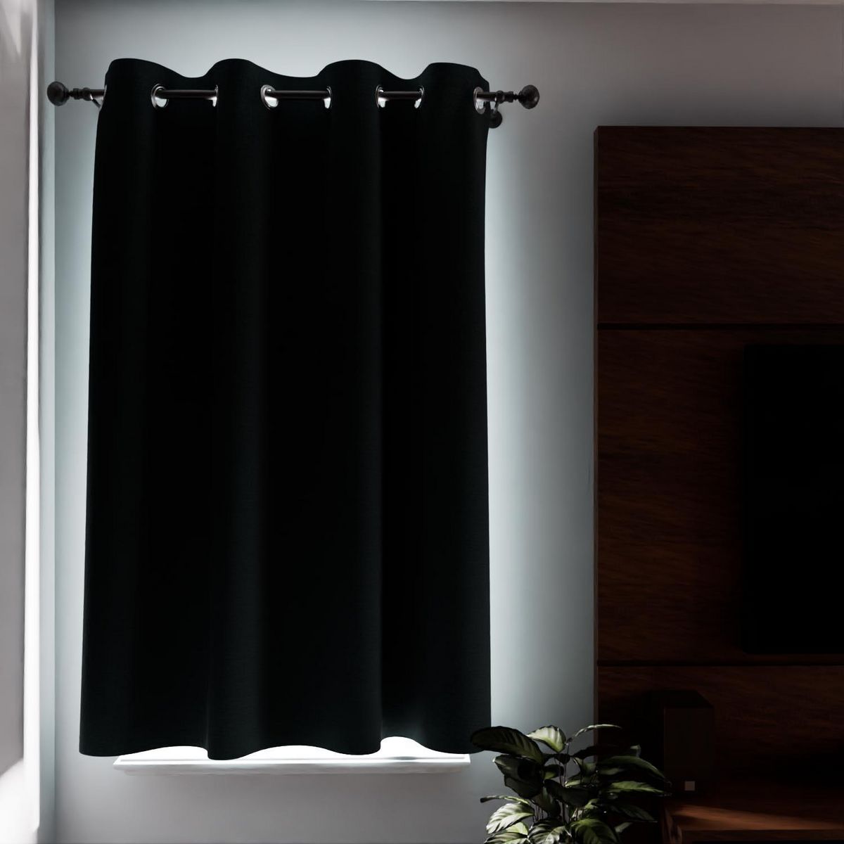 SOLEIL D'OCRE Rideau à oeillets 100% occultant ECLIPSE, par Soleil d'Ocre