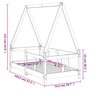 Voir la diapositive 6 : VIDAXL Cadre de lit pour enfant 70x140 cm bois de pin massif