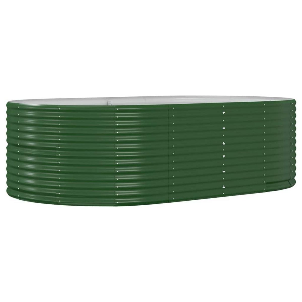 VIDAXL Lit sureleve de jardin Vert 212x140x68cm Acier enduit de poudre