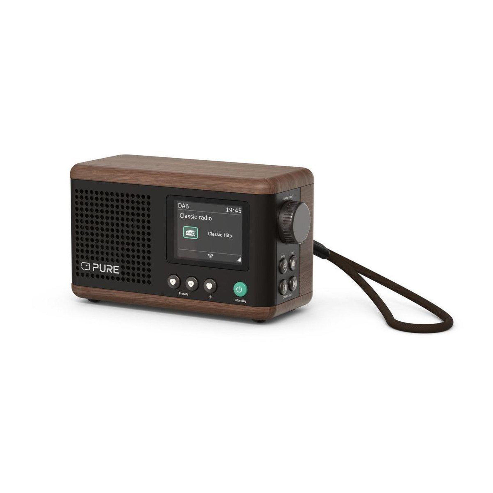 Voir la diapositive 2 : PURE Radio DAB Classic Mini Coffee Black/Walnt