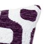 Voir la diapositive 2 : ATMOSPHERA Housse de Coussin Chenille  Jeni  40x40cm Violet