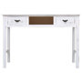 Voir la diapositive 4 : VIDAXL Table console Blanc antique 110 x 45 x 76 cm Bois