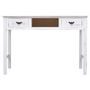 Voir la diapositive 4 : VIDAXL Table console Blanc antique 110 x 45 x 76 cm Bois