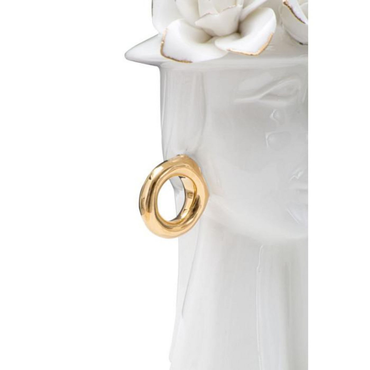 Paris Prix Vase Déco en Porcelaine  Woman Elegant  23cm Blanc