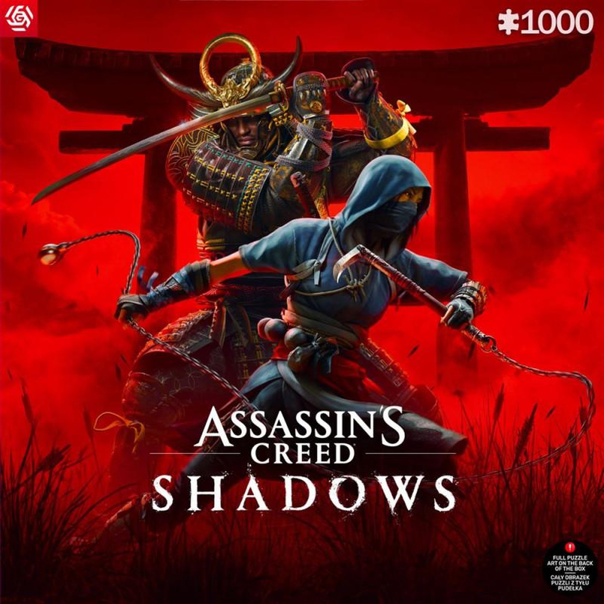 Just for games Puzzle 1000 pièces Assassin’s Creed Shadows Naoe & Yasuke – Puzzle adulte panorama – Haute qualité