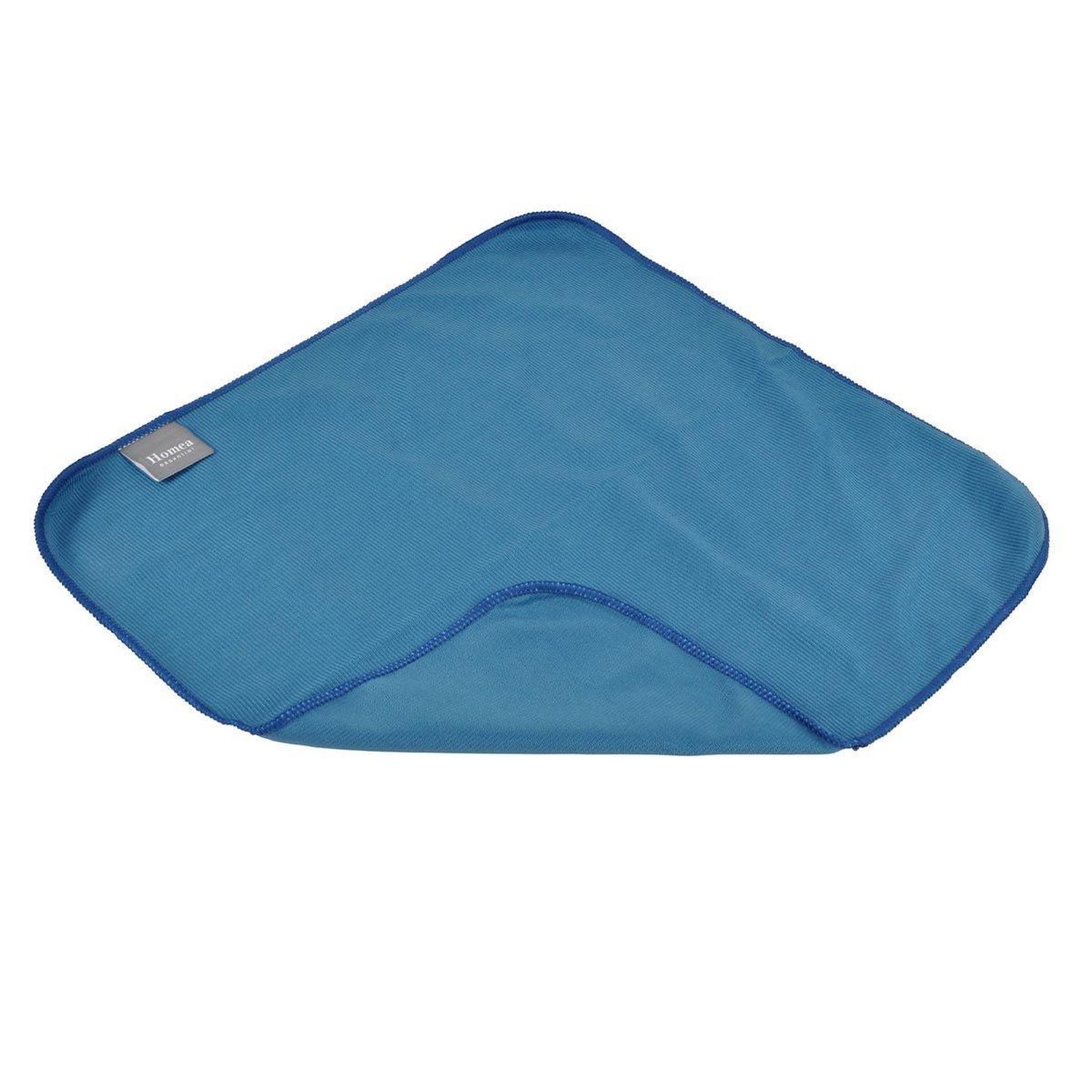 HOMEA Chiffon microfibre  vitres  40x40cm bleu paon
