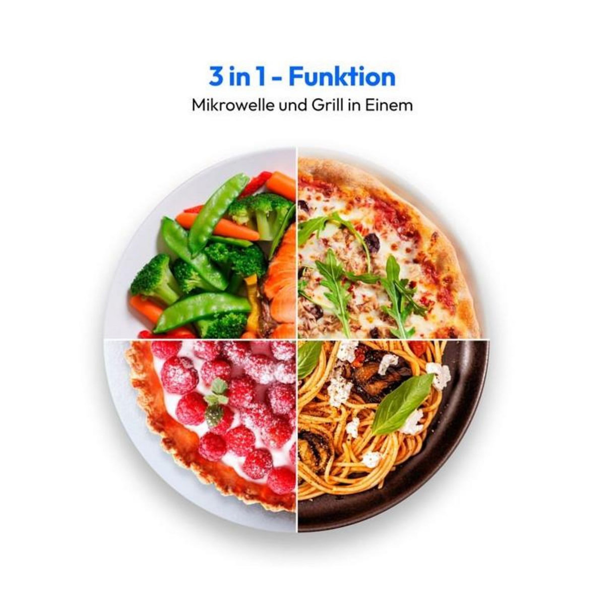 Medion Micro-Ondes - MEDION - MD17495 - Gris - 48,5 x 41,5 x 29,5 cm