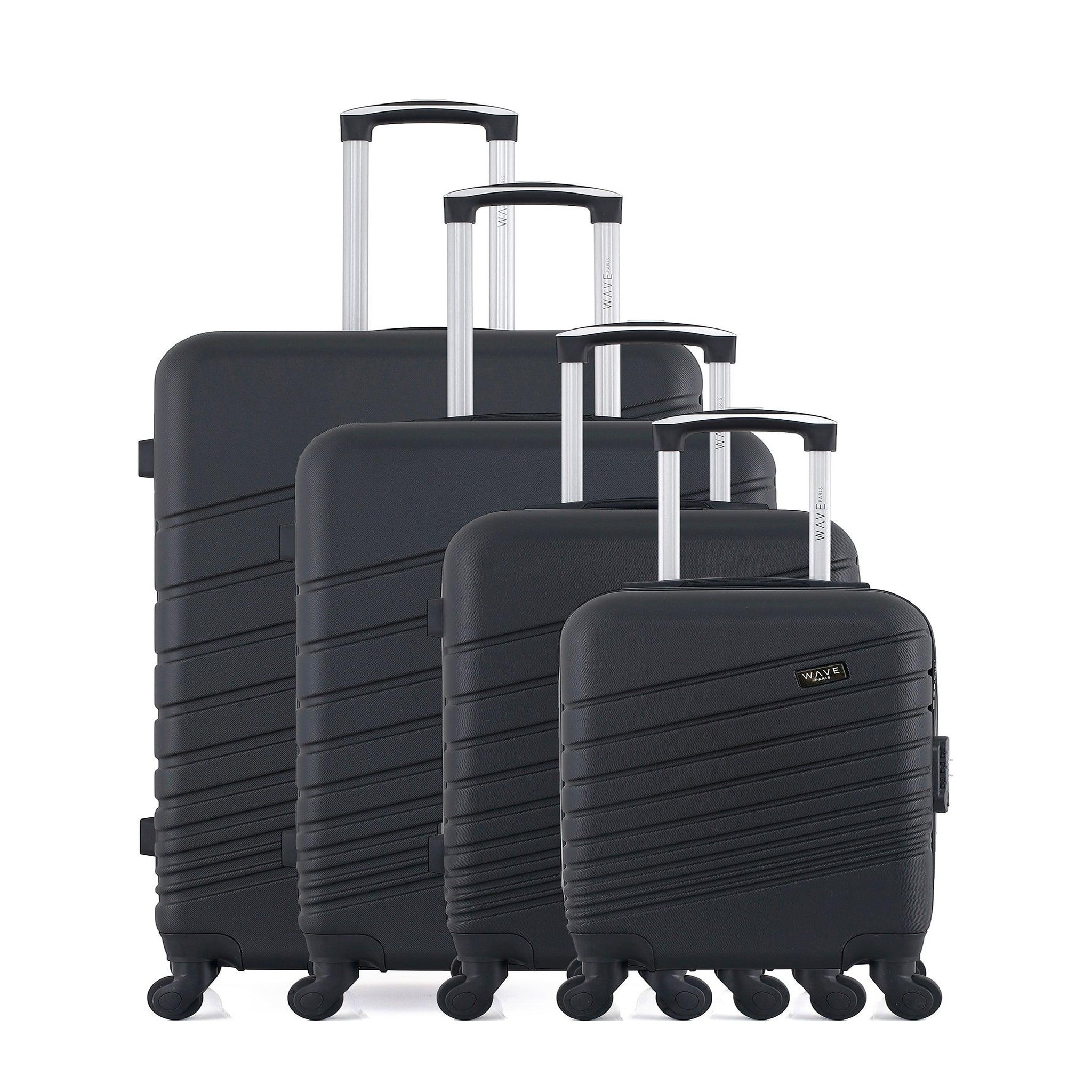 WAVE PARIS Wave paris - set de 4 valises rigides tigre-m. Coloris disponibles : Rose, Bleu