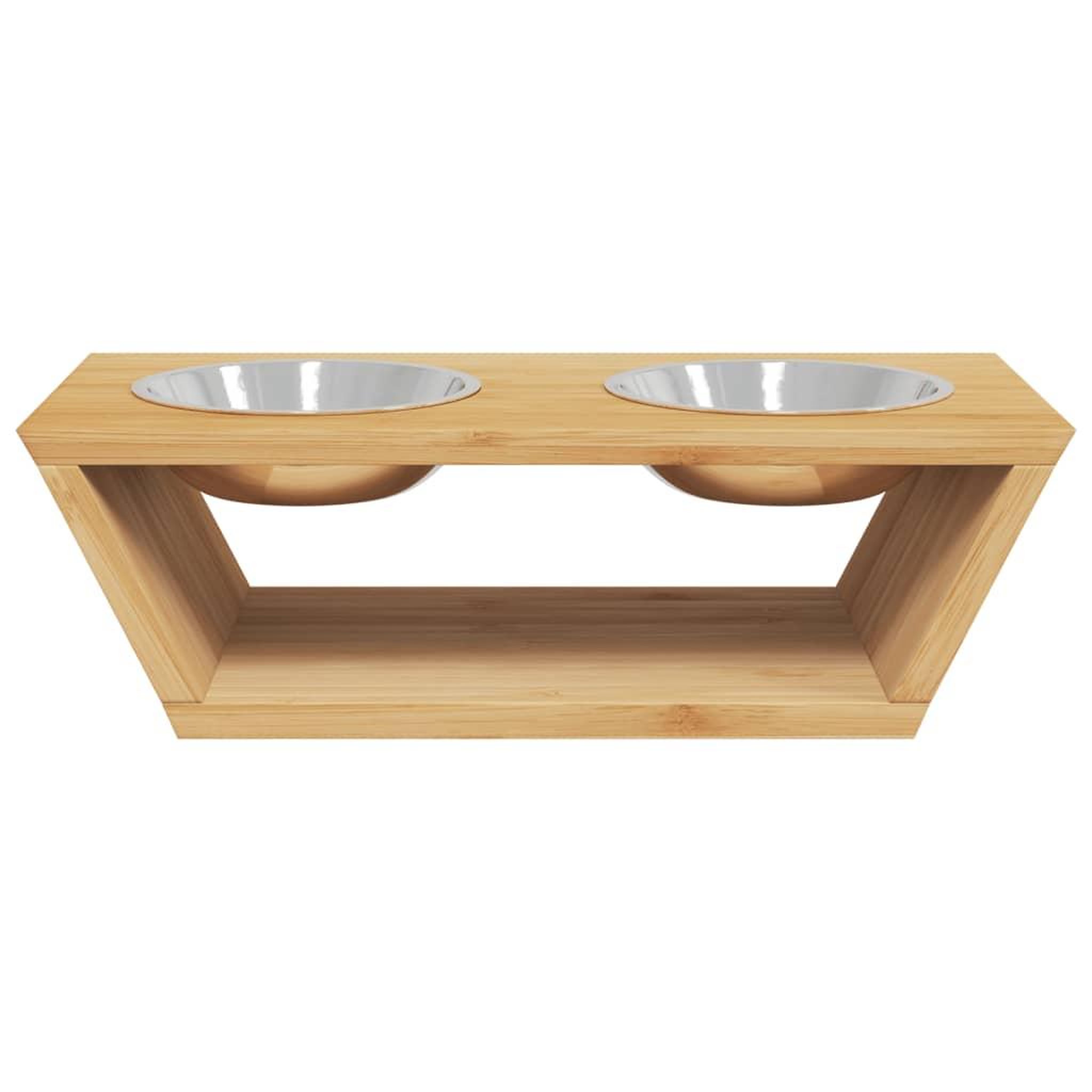 Voir la diapositive 3 : VIDAXL Bols sureleves pour chiens 35,5x18x10,5 cm bambou
