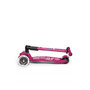Voir la diapositive 2 : Micro Trottinette  Maxi  Deluxe Pliable LED - Baie Rouge