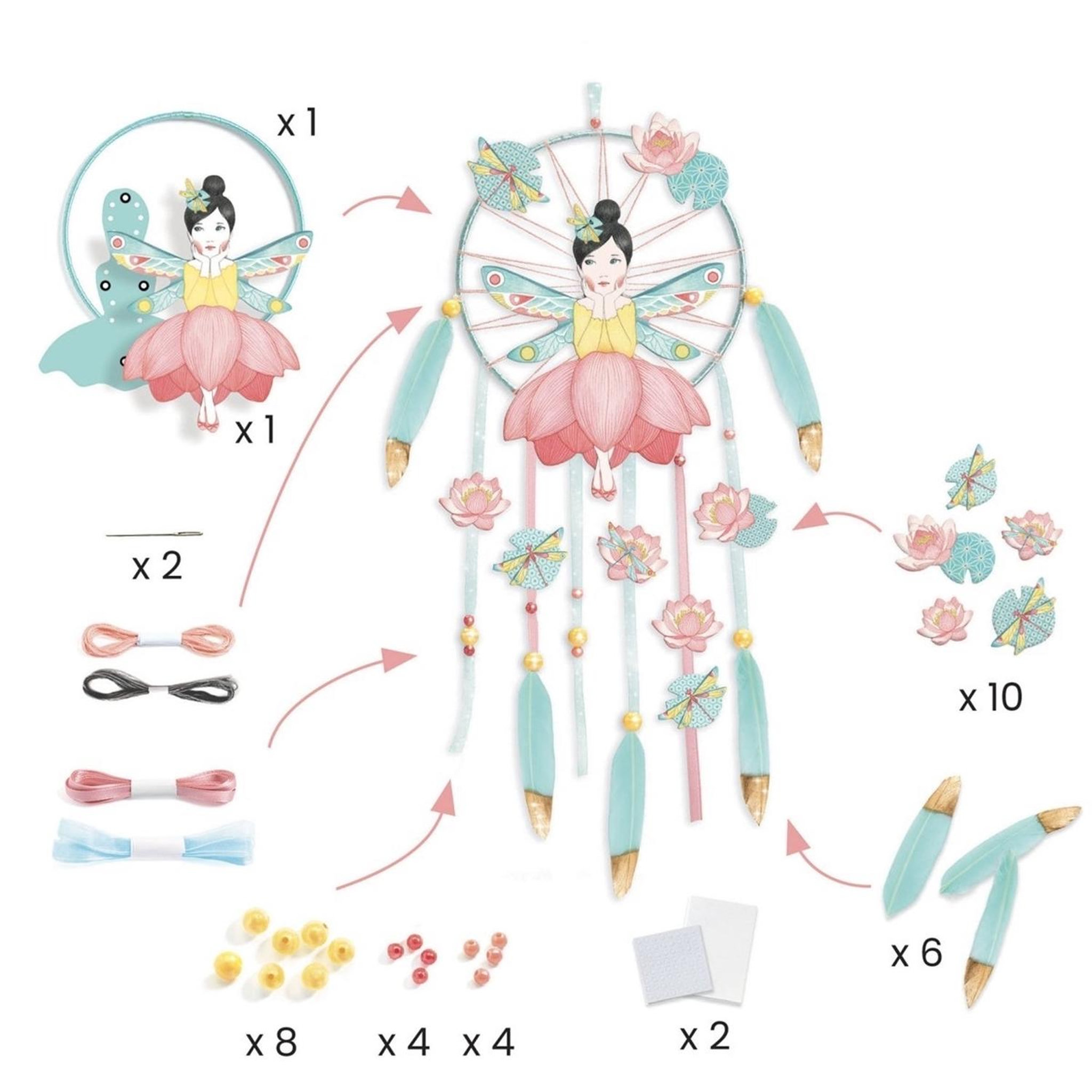 Voir la diapositive 3 : Djeco coffret creatif Dreamcatcher diy