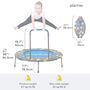 Voir la diapositive 3 : SMARTRIKE Trampoline  2 in1- bleu