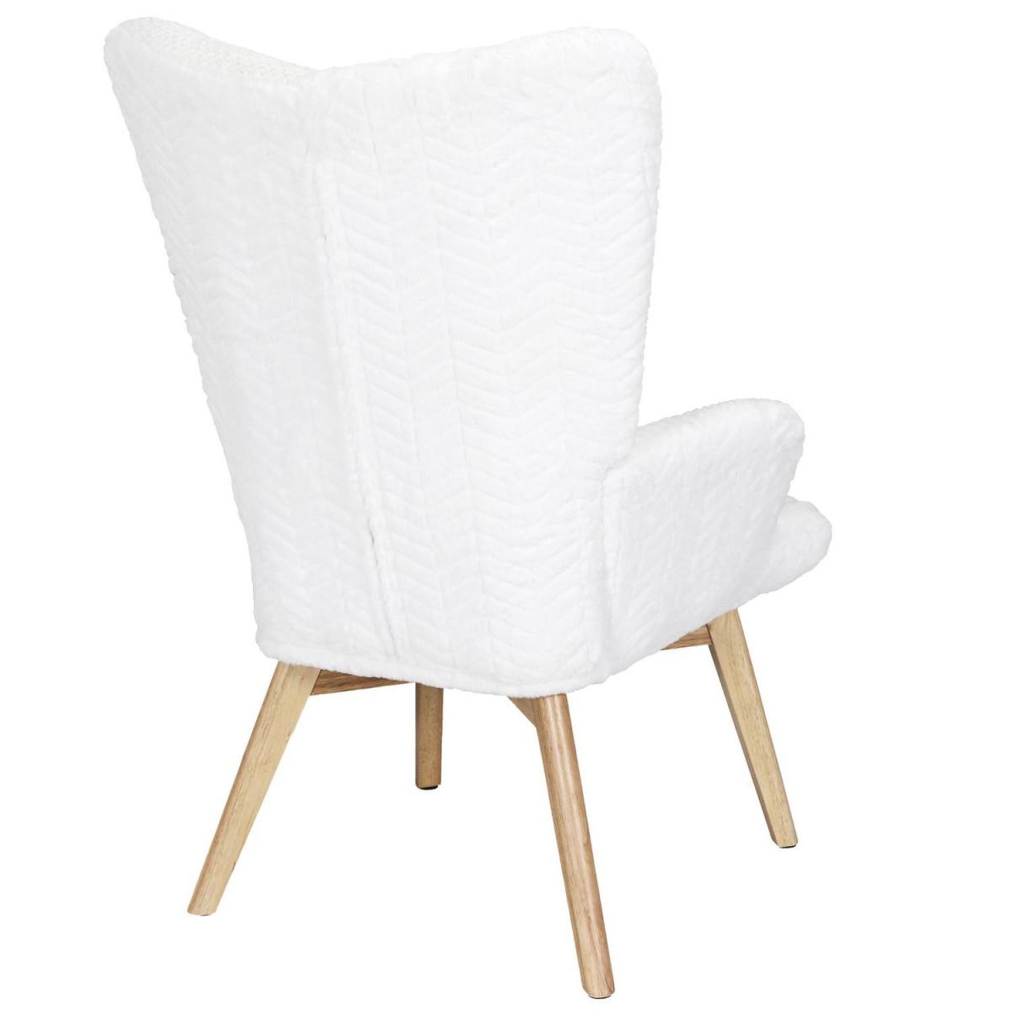 Voir la diapositive 4 : The Home Deco Factory Fauteuil patchwork  helsinki  100cm blanc