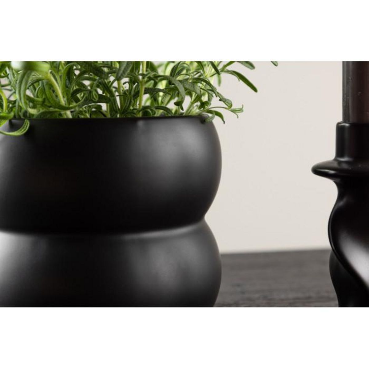 Paris Prix Pot Déco en Céramique  Dapne  16cm Noir