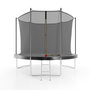 Voir la diapositive 1 : JUMP4FUN Trampoline de jardin ø 305 cm- 10FT- Filet intérieur, Matelas de protection et Echelle