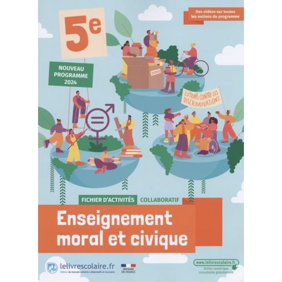 ENSEIGNEMENT MORAL ET CIVIQUE 5E. FICHIER D'ACTIVITES, EDITION 2024, Besson Florian