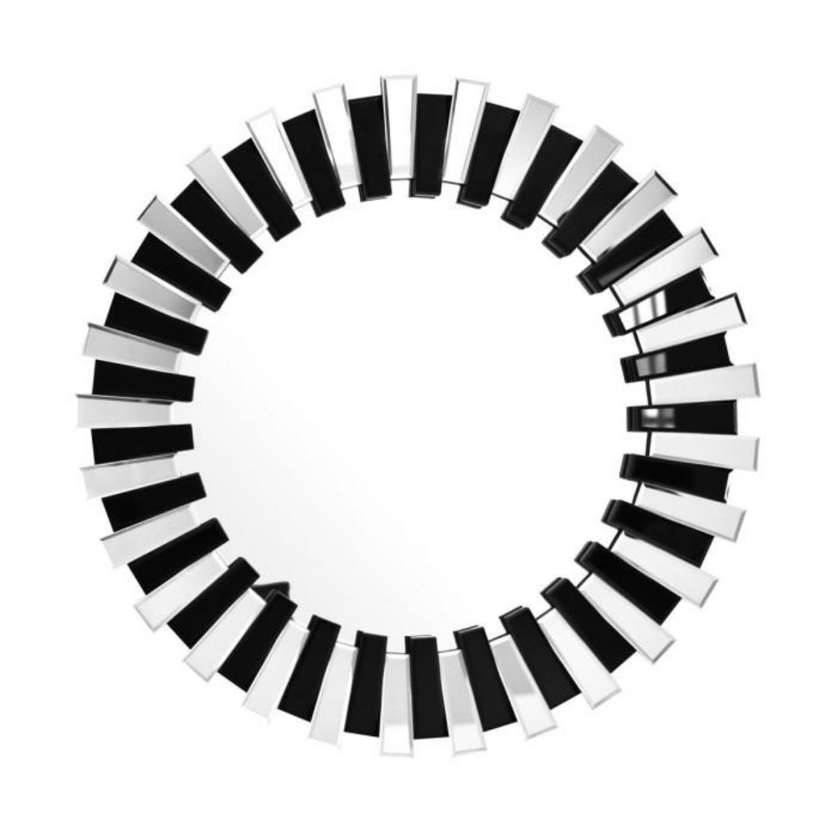 Paris Prix Miroir Mural Design  Apollon  80cm Argent & Noir