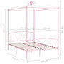 Voir la diapositive 6 : VIDAXL Cadre de lit a baldaquin sans matelas rose metal 140x200 cm