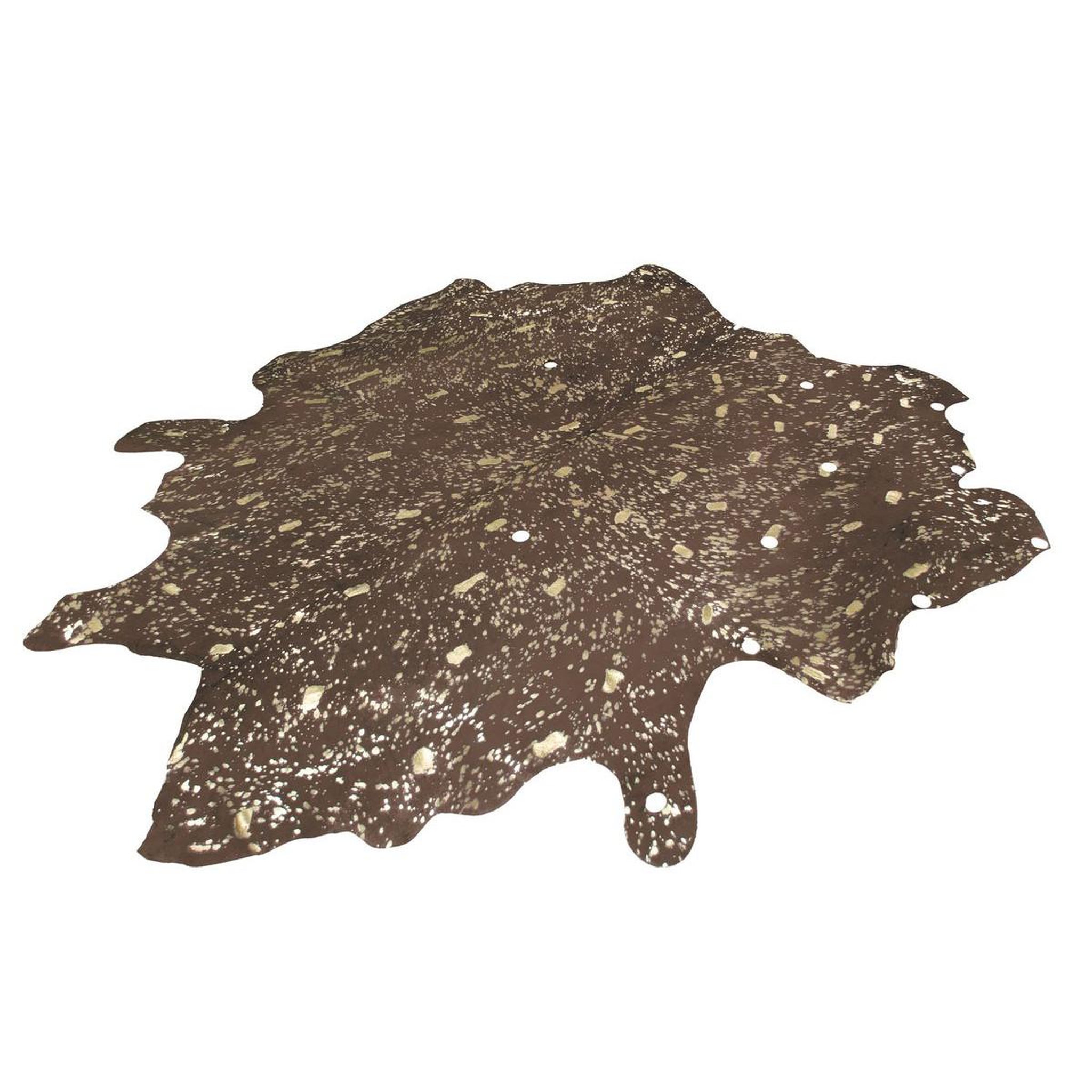 Voir la diapositive 4 : Paris Prix Tapis peau de vache  glam  marron & or