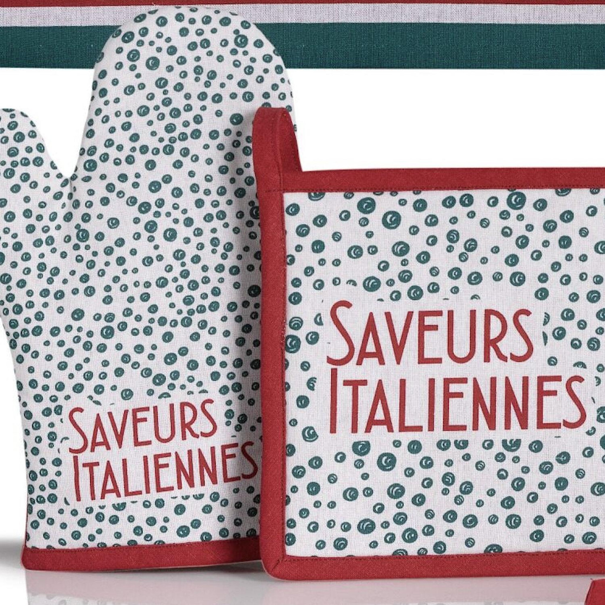 Voir la diapositive 3 : Les Ateliers du Linge Gant et manique imprimés