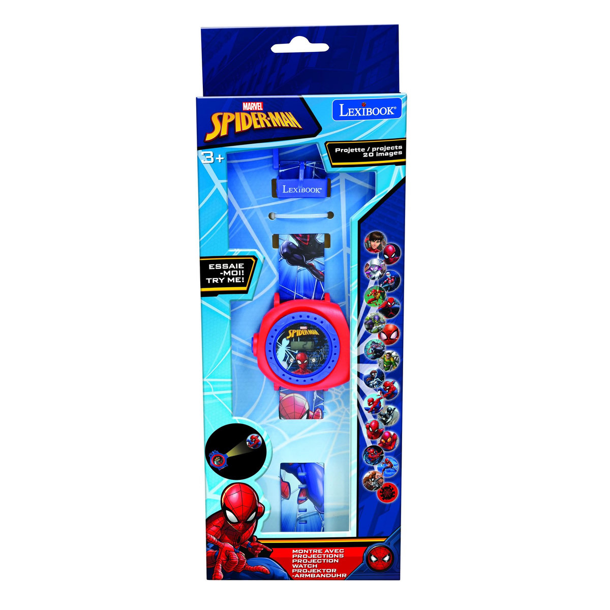 Lexibook Montre digitale avec projection SpiderMan