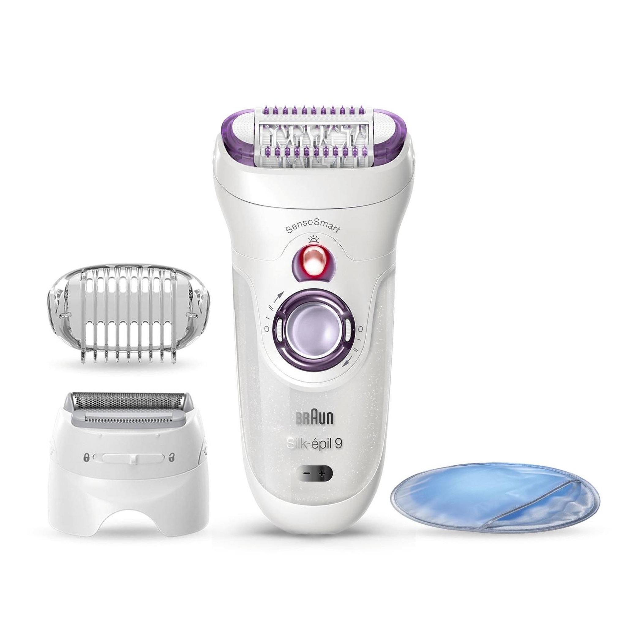 Voir la diapositive 3 : BRAUN Braun Silk-épil 9 81706314 épilateur Blanc, Violet 40 pince(s)