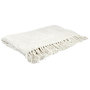 Voir la diapositive 1 : Paris Prix Plaid Chenille Gaufré  Crush  125x150cm Blanc