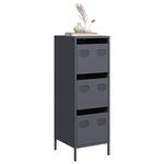 VIDAXL Buffet haut anthracite 39x35x103,5 cm acier
