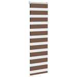 VIDAXL Store zebre marron 40x100 cm largeur du tissu 35,9 cm polyester