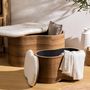 Voir la diapositive 2 : ATMOSPHERA Ensemble de 2 bancs coffres effet bois et bouclette LOE - Blanc